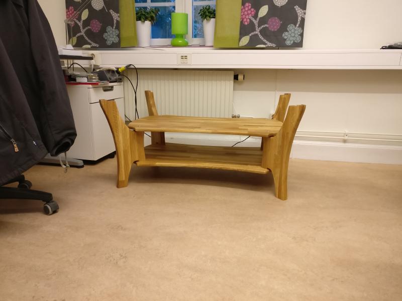 Här är en bild på en provmontering innan jag fått glaset som måttbeställdes hos glasmästare.
